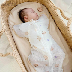 Nhộng chũn Monona vải thở vải lỗ cotton mềm thoáng mát co giãn 4 chiều cho bé sơ sinh
