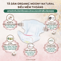 Bỉm Tã dán Moony Natural size S 58 miếng (4 - 8kg)