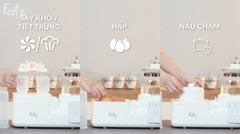Máy đa năng điện tử (Tiệt trùng/Sấy khô/Hâm sữa/Hầm cháo chậm/Đun & Hâm nước) Multimax 3 Fatzbaby