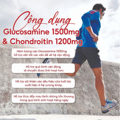 Bổ khớp Glucosamine giúp xương chắc khỏe Glucosamine & Chondroitin 280 viên Kirkland Signature đẩy lùi bệnh viêm khớp, thoái hóa