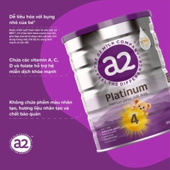 Sữa A2 Platinum Junior Milk Drink Số 4 Lon 900g (Từ 3 Tuổi Trở Lên) 2026 – Sữa A2 Đạm Quý A2 Nhập Khẩu New Zealand Tự Nhiên Dễ Tiêu Hóa Hỗ Trợ Phát Triển Chiều Cao Trí Não Hệ Miễn Dịch Sức Khỏe Toàn Diện An Toàn Không Đạm A1 Không GMO Chính Hãng Úc Giá Rẻ Cho Trẻ Tiền Học Đường
