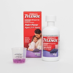 Siro Giảm Đau Hạ Sốt Tylenol Cho Trẻ 2-11 Tuổi Children’s Tylenol Pain Fever 120ml Vị Cherry 2025 – Acetaminophen Hương Anh Đào Chính Hãng Mỹ Giá Rẻ, An Toàn Không Aspirin Ibuprofen Cho Bé Mọc Răng Đau Nhức Sốt Cao