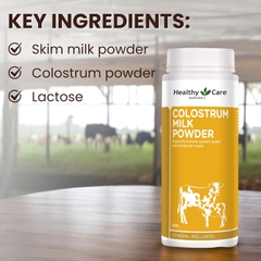 Sữa Bò Non Healthy Care Colostrum Milk Powder 300g - Tăng Đề Kháng, Phát Triển Toàn Diện Cho Bé