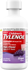 Siro Giảm Đau Hạ Sốt Tylenol Cho Trẻ 2-11 Tuổi Children’s Tylenol Pain Fever 120ml Vị Cherry 2025 – Acetaminophen Hương Anh Đào Chính Hãng Mỹ Giá Rẻ, An Toàn Không Aspirin Ibuprofen Cho Bé Mọc Răng Đau Nhức Sốt Cao
