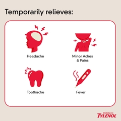 Siro Giảm Đau Hạ Sốt Tylenol Cho Trẻ 2-11 Tuổi Children’s Tylenol Pain Fever 120ml Vị Cherry 2025 – Acetaminophen Hương Anh Đào Chính Hãng Mỹ Giá Rẻ, An Toàn Không Aspirin Ibuprofen Cho Bé Mọc Răng Đau Nhức Sốt Cao
