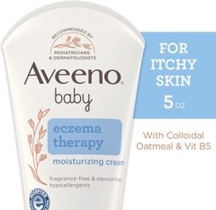Kem Dưỡng Ẩm Aveeno Baby Eczema Therapy 141g Bột Yến Mạch Keo Tự Nhiên & Vitamin B5 2026 – Kem Dưỡng Da Aveeno Baby Eczema Therapy Cho Bé Bị Khô Ngứa Kích Ứng Do Chàm Không Chứa Paraben Steroid Fragrance-Free Phthalate-Free An Toàn Cho Trẻ Sơ Sinh Chính Hãng Mỹ Giá Rẻ
