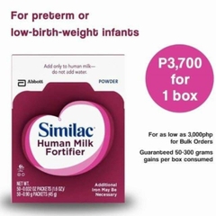 Similac Human Milk Fortifier (HMF) Bột Bổ Sung Sữa Mẹ Cho Trẻ Sinh Non Nhẹ Cân Thiếu Tháng Suy Dinh Dưỡng 2025 – Similac HMF Hộp 50 Gói 1g Tăng Cân An Toàn Không Lactose Protein Thủy Phân Vitamin Khoáng Chất Chính Hãng Mỹ Giá Rẻ Cho Bé Sơ Sinh