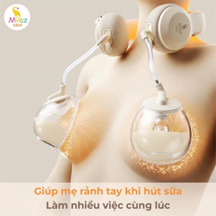 Máy hút sữa di động kèm chườm ấm cổ Moaz BéBé MB – 091
