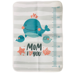 Tấm Lót Chống Thấm Cao Cấp 100% Cotton Organic Manny, 4 Lớp, Bề Mặt Siêu Thấm Hút, Mềm Mại, Thoáng 50*70cm (Có đo chiều cao)