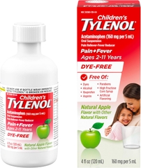 Siro Giảm Đau Hạ Sốt Tylenol Cho Trẻ 2-11 Tuổi Children’s Tylenol Pain Fever 120ml Vị Cherry 2025 – Acetaminophen Hương Anh Đào Chính Hãng Mỹ Giá Rẻ, An Toàn Không Aspirin Ibuprofen Cho Bé Mọc Răng Đau Nhức Sốt Cao