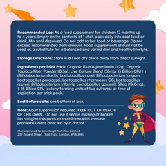Men Vi Sinh Lovebug Kids Bột Với Chất Xơ Prebiotic Hỗ Trợ Miễn Dịch Giảm Táo Bón Cho Trẻ 1-4 Tuổi Hữu Cơ USDA 30 Gói Không Hương Vị 2026 – Lovebug Kids Probiotic Powder Prebiotic Fiber Cân Bằng Hệ Vi Sinh Đường Ruột Tăng Cường Miễn Dịch Giảm Táo Bón An Toàn Không Đường Không Chất Bảo Quản Chính Hãng Mỹ Giá Rẻ