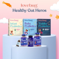 Men Vi Sinh Lovebug Kids Bột Với Chất Xơ Prebiotic Hỗ Trợ Miễn Dịch Giảm Táo Bón Cho Trẻ 1-4 Tuổi Hữu Cơ USDA 30 Gói Không Hương Vị 2026 – Lovebug Kids Probiotic Powder Prebiotic Fiber Cân Bằng Hệ Vi Sinh Đường Ruột Tăng Cường Miễn Dịch Giảm Táo Bón An Toàn Không Đường Không Chất Bảo Quản Chính Hãng Mỹ Giá Rẻ