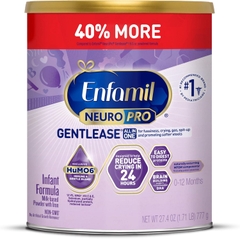 Enfamil NeuroPro Gentlease Baby Formula – Sữa Xây Dựng Trí Não DHA, HuMO6 Immune Blend, Giảm Quấy Khóc, Đầy Hơi, Khạc Nhổ Trong 24 Giờ