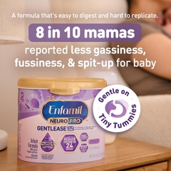 Enfamil NeuroPro Gentlease Baby Formula, Xây dựng trí não DHA, Hỗn hợp miễn dịch HuMO6, được thiết kế để giảm quấy khóc, khóc, đầy hơi và khạc nhổ trong 24 giờ, Prebiotics để thúc đẩy phân mềm hơn