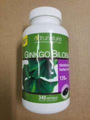 TruNature Ginkgo Biloba 120mg 340 Viên Bổ Não Hỗ Trợ Sức Khỏe Não Bộ 2026 – TruNature Ginkgo Biloba 120mg Bổ Sung Chiết Xuất Lá Bạch Quả Tăng Cường Trí Nhớ Tập Trung Tuần Hoàn Máu Não Giảm Mệt Mỏi An Toàn Không GMO Không Gluten Chính Hãng Mỹ Giá Rẻ Costco