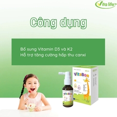 Vitabon D3K2DHA Dạng Xịt Bổ Sung Vitamin D3 K2 DHA Cho Trẻ Từ 0 Tháng Tuổi 2025 – Vitabon D3K2DHA Tăng Cường Hấp Thu Canxi Hỗ Trợ Xương Chắc Khỏe Phát Triển Chiều Cao An Toàn Không Lactose Chính Hãng Giá Rẻ Cho Bé Sơ Sinh