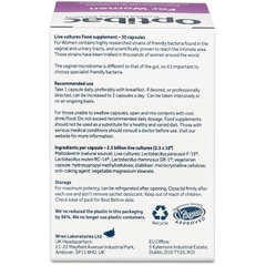 Optibac Tím 30 Viên (Optibac For Women) Men Vi Sinh Chuyên Biệt Cho Phụ Nữ 2025 – Optibac Tím 30 Viên Bổ Sung Lợi Khuẩn Cân Bằng Hệ Vi Sinh Vùng Kín Phòng Trị Viêm Nhiễm Nấm Ngứa Khí Hư Viêm Tiết Niệu An Toàn Không GMO Chính Hãng Anh Giá Rẻ