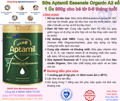 Sữa Bột Aptamil Essensis Đạm Hữu Cơ A2 Úc Số 1 900g (0-6 tháng)