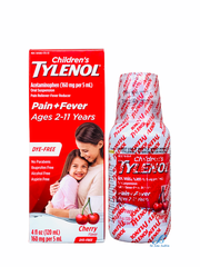 Siro giảm đau hạ sốt cho trẻ 2-11 tuổi Children’s Tylenol Pain Fever 120ml