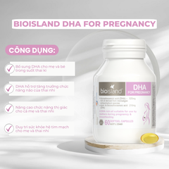 Viên Uống DHA Bio Island Cho Mẹ Bầu Và Sau Sinh: Khởi Đầu Hoàn Hảo Cho Trí Não Thai Nhi