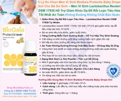 Men Vi Sinh BioGaia Protectis Baby Drops 5ml Cho Bé Sơ Sinh 2026 – Men Vi Sinh Lactobacillus Reuteri DSM 17938 Hỗ Trợ Giảm Khóc Dạ Đề Rối Loạn Tiêu Hóa Tăng Cường Miễn Dịch An Toàn Không Đường Chính Hãng Thụy Điển Giá Rẻ