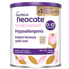 Sữa Neocate Syneo Mỹ 400g - Giải pháp tối ưu cho trẻ dị ứng đạm sữa bò, viêm ruột, hấp thu kém. Mua ngay tại Mum Baby Từ Dũ chính hãng, giao nhanh.