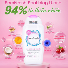 Dung Dịch Vệ Sinh Phụ Nữ Làm Dịu Da Femfresh Soothing Wash 250ml
