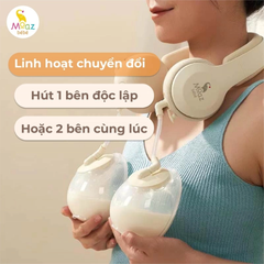 Máy hút sữa di động kèm chườm ấm cổ Moaz BéBé MB – 091