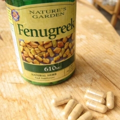 Vitamin Fenugreek 610mg (Cỏ Cà Ri Lợi Sữa) 2026 – Viên Uống Chiết Xuất Tự Nhiên Cỏ Cà Ri Kích Thích Tăng Tiết Sữa Cải Thiện Chất Lượng Sữa Hỗ Trợ Phục Hồi Sức Khỏe Mẹ Sau Sinh Tăng Size Vòng 1 Như Hormone Estrogen Chính Hãng Nature's Garden Anh Giá Rẻ