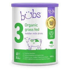 Sữa Bubs Organic Số 3 Grass Fed Toddler Milk 800g Cho Trẻ Từ 1 Đến 3