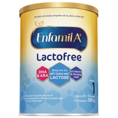 Sữa Bột Enfamil A+ Lactofree 380g Cho Bé 0-12 Tháng Dành Cho Trẻ Không Dung Nạp Đường Lactose 2026 – Enfamil A+ Lactofree Không Lactose Hỗ Trợ Tiêu Hóa Tăng Cân Khỏe Mạnh Cho Bé Dị Ứng Lactose Chính Hãng Mỹ Giá Rẻ