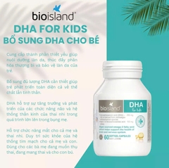 Bio Island DHA Cho Trẻ Em – Hỗ Trợ Sức Khỏe Não Bộ Và Hệ Thần Kinh Tốt Nhất 2025