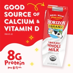Sữa Tươi Nguyên Kem Hữu Cơ Horizon (Thùng 18 Hộp): Dinh Dưỡng Vàng Tiện Lợi Cho Cả Gia Đình