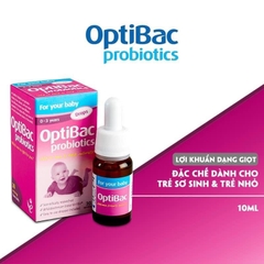 Men vi sinh optibac drop hồng dạng giọt hàng chính hãng ANH QUỐC