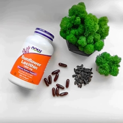Viên Uống Sunflower Lecithin Now 1200mg - Giảm Tắc Tia Sữa An Toàn, Chính Hãng Cho Mẹ Sau Sinh