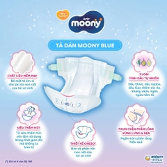 Tã Dán Moony Cho Trẻ Sinh Non Dưới 3kg 30 Miếng – Tã Siêu Mỏng, Thấm Hút 12h, Chống Hăm, Da Nhạy Cảm, Nhập Khẩu Nhật Bản
