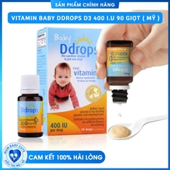 VITAMIN BABY DDROPS D3 400 I.U 90 Giọt ( Mỹ )