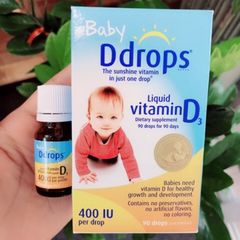 VITAMIN BABY DDROPS D3 400 I.U 90 Giọt ( Mỹ )