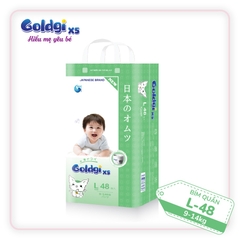 Bỉm Tã quần Goldgi+ X5 size L 48 miếng (cho bé 9 - 14kg)