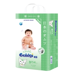 Bỉm Tã quần Goldgi+ X5 size M 54 miếng (cho bé 6 - 11kg)