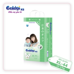 Bỉm Tã quần Goldgi+ X5 size XL 44 miếng (cho bé 12 - 17kg)