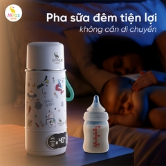 Bình Đun Nước Cầm Tay Moaz BéBé MB-058 Universe 500ml – Bình Đun Nước Di Động Pha Sữa Cho Bé Sơ Sinh Khi Đi Du Lịch, Về Quê, Pin Sạc USB, Màn Hình LED