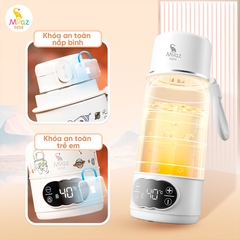 Bình Đun Nước Cầm Tay Moaz BéBé MB-058 Universe 500ml – Bình Đun Nước Di Động Pha Sữa Cho Bé Sơ Sinh Khi Đi Du Lịch, Về Quê, Pin Sạc USB, Màn Hình LED
