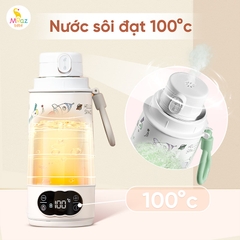 Bình Đun Nước Cầm Tay Moaz BéBé MB-058 Universe 500ml – Bình Đun Nước Di Động Pha Sữa Cho Bé Sơ Sinh Khi Đi Du Lịch, Về Quê, Pin Sạc USB, Màn Hình LED