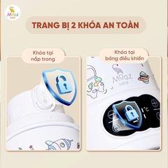 Bình Đun Nước Cầm Tay Moaz BéBé MB-058 Universe 500ml – Bình Đun Nước Di Động Pha Sữa Cho Bé Sơ Sinh Khi Đi Du Lịch, Về Quê, Pin Sạc USB, Màn Hình LED