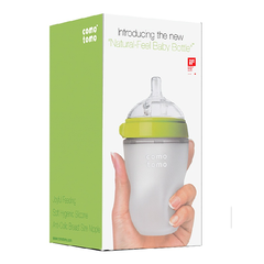 Bình sữa silicone Comotomo 150ml màu xanh cho bé từ 0M+