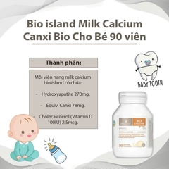 Sữa Canxi Bio Island For Kids – Bổ Sung Canxi Từ Sữa Bò Và Vitamin D3 Cho Trẻ Sơ Sinh Và Trẻ Nhỏ Xương Răng Khỏe Mạnh