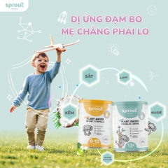 Sữa Sprout Organic Plant Based Toddler Drink 700g Cho Bé Từ 0-12 Tháng Dị Ứng Đạm Sữa Bò