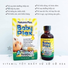 Vitamin cho bé Natures Plus Baby Plex Animal Parade 60ml của Mỹ