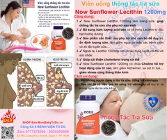 🌟 NOW SUNFLOWER LECITHIN 1200MG (100 VIÊN) – NGĂN NGỪA TẮC TIA SỮA, THÔNG SỮA HIỆU QUẢ CHO MẸ SAU SINH, CHO CON BÚ AN TOÀN! 🌟